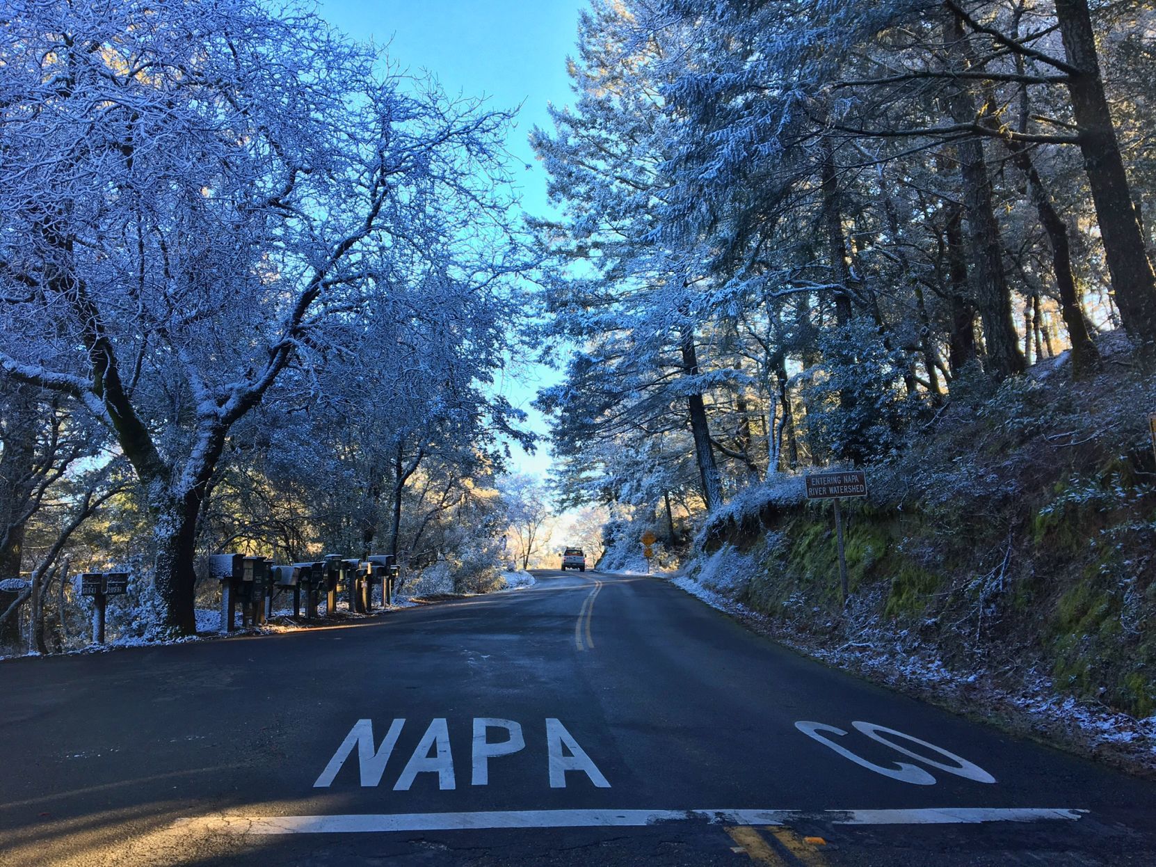 From Our Readers: Snow in Napa Valley